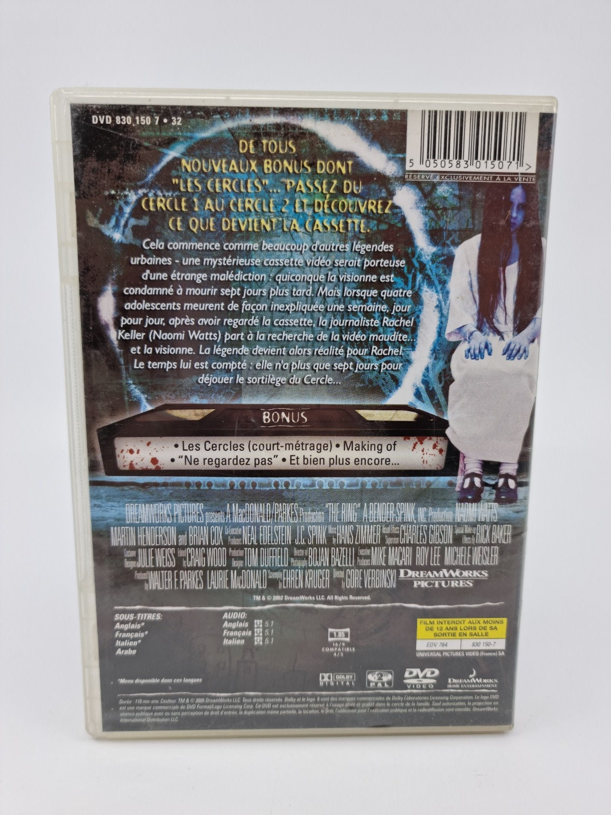 DVD - Le Cercle (The Ring) – Edition collector
