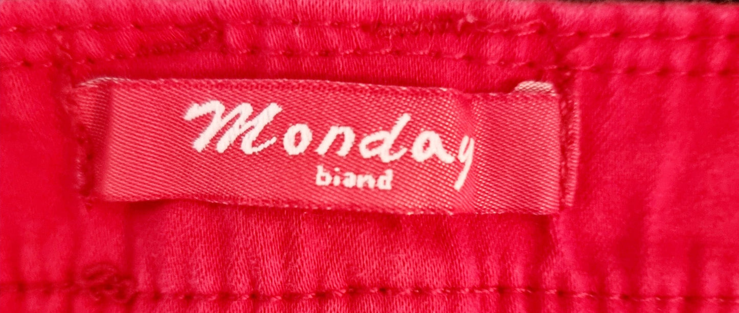 Pantalon denim rouge (SIZE : 36)