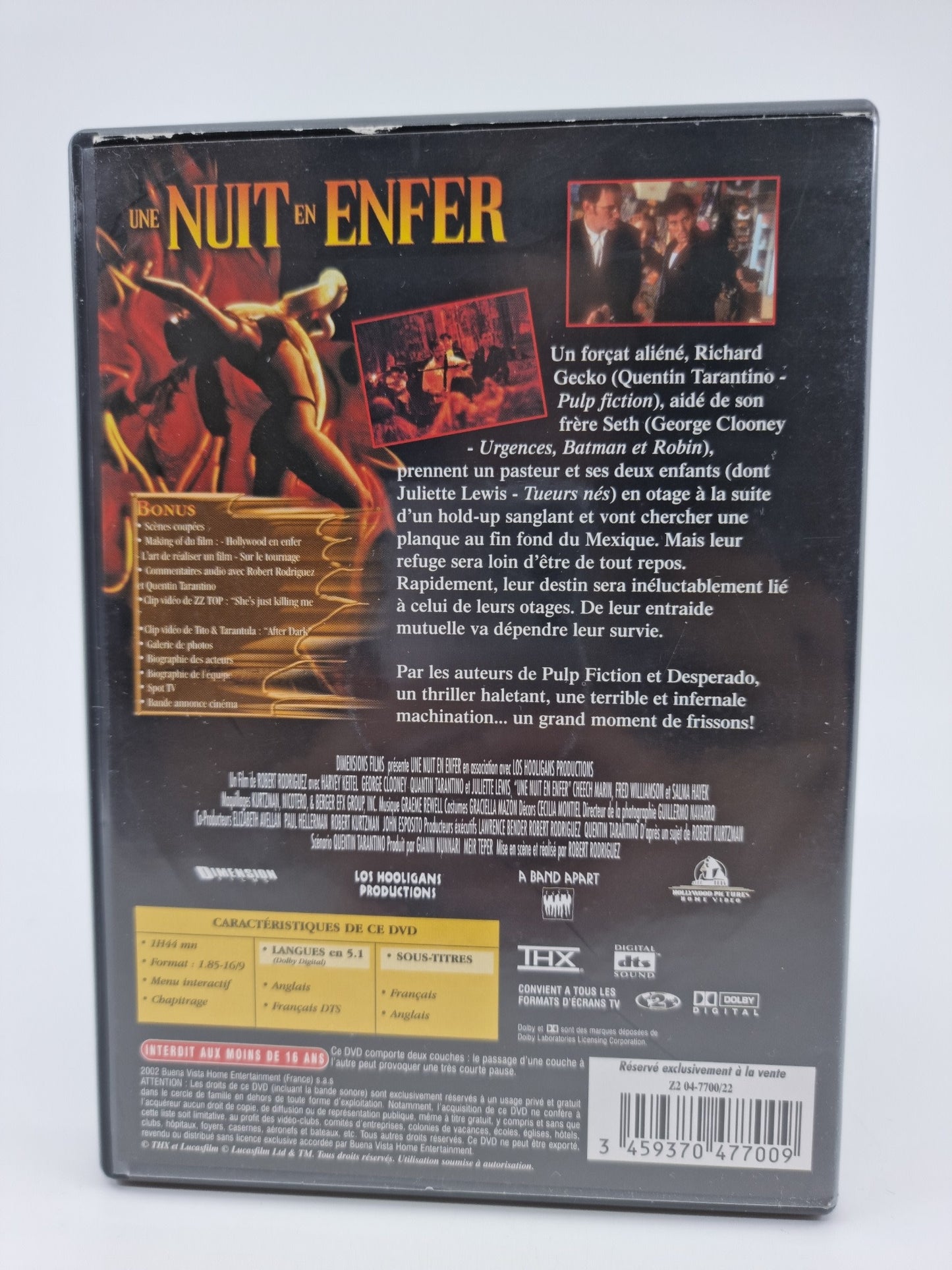 DVD - Une nuit en enfer