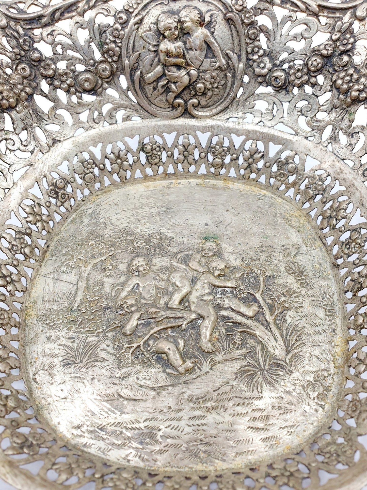 Plat à fruits vintage