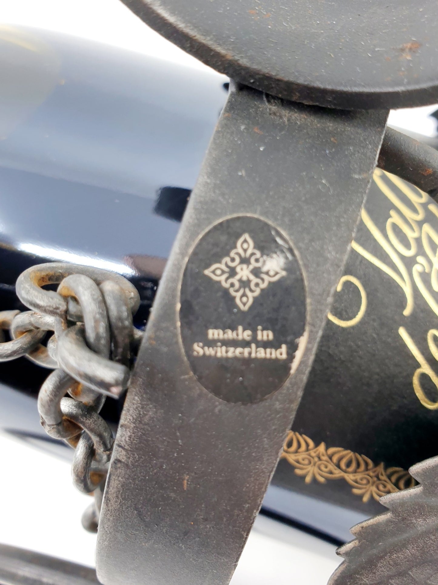 Porte-bouteille en fer forgé