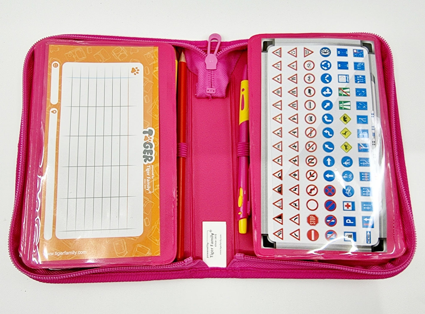 Trousse scolaire - Rose (50 pièces)