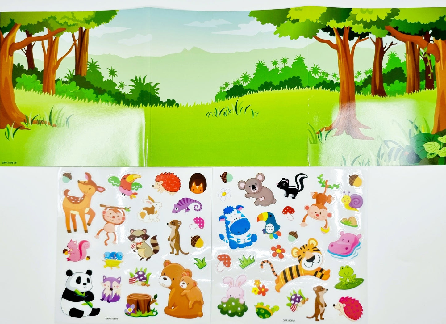Livre dépliant avec stickers - Garçon
