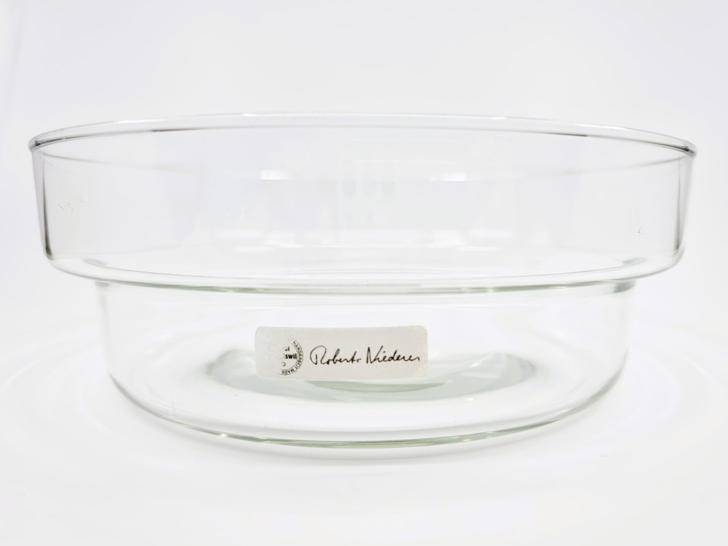 Plat rond en verre - Robert Niederer