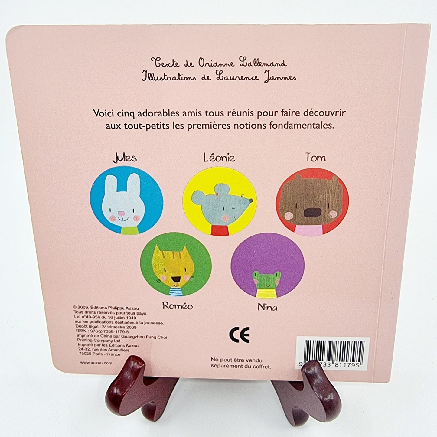 Livre éducatif - Les 5 amis cherchent, les formes + les contraires (2 pièces)