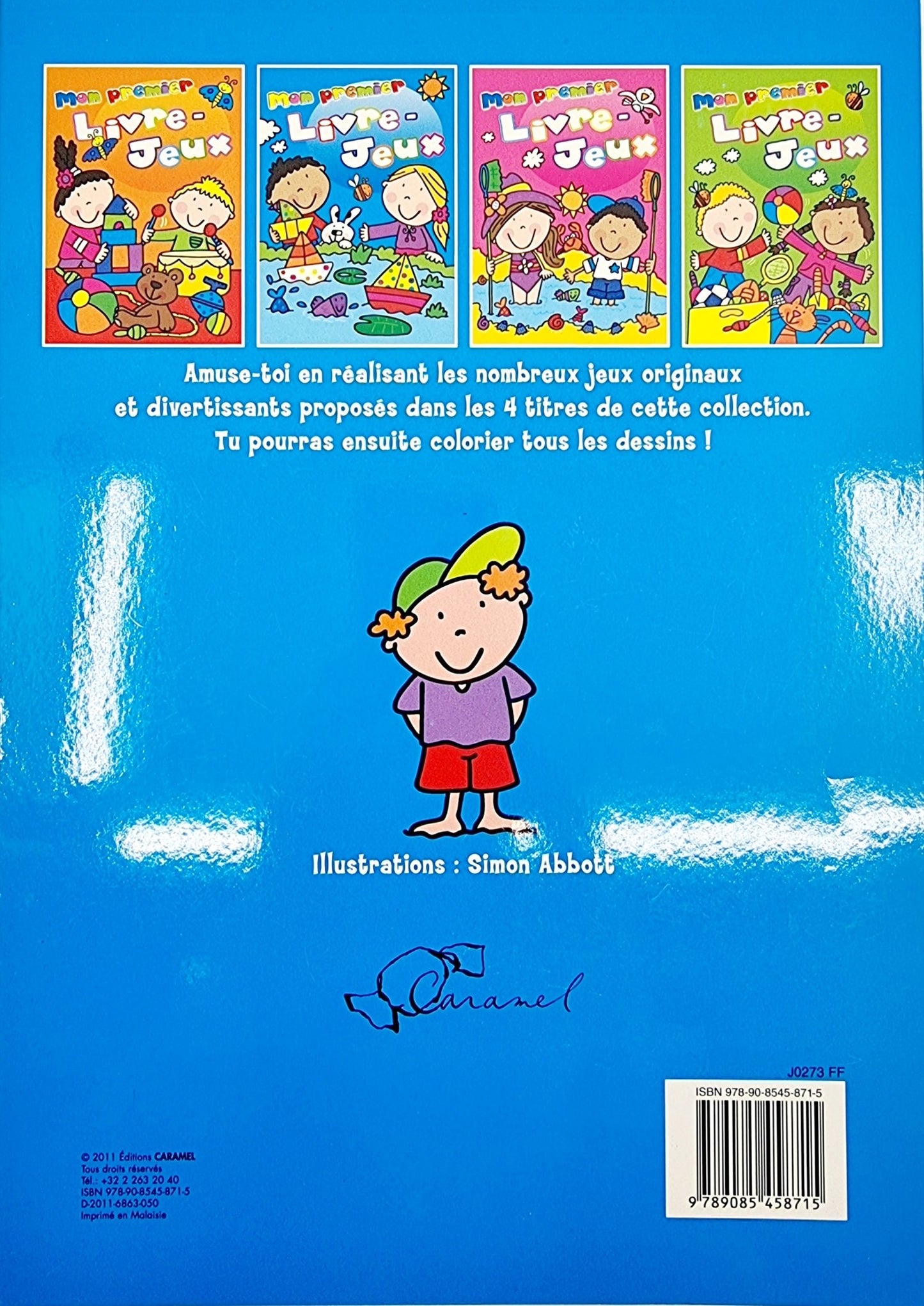 Mon premier livre-jeux à colorier – bleu