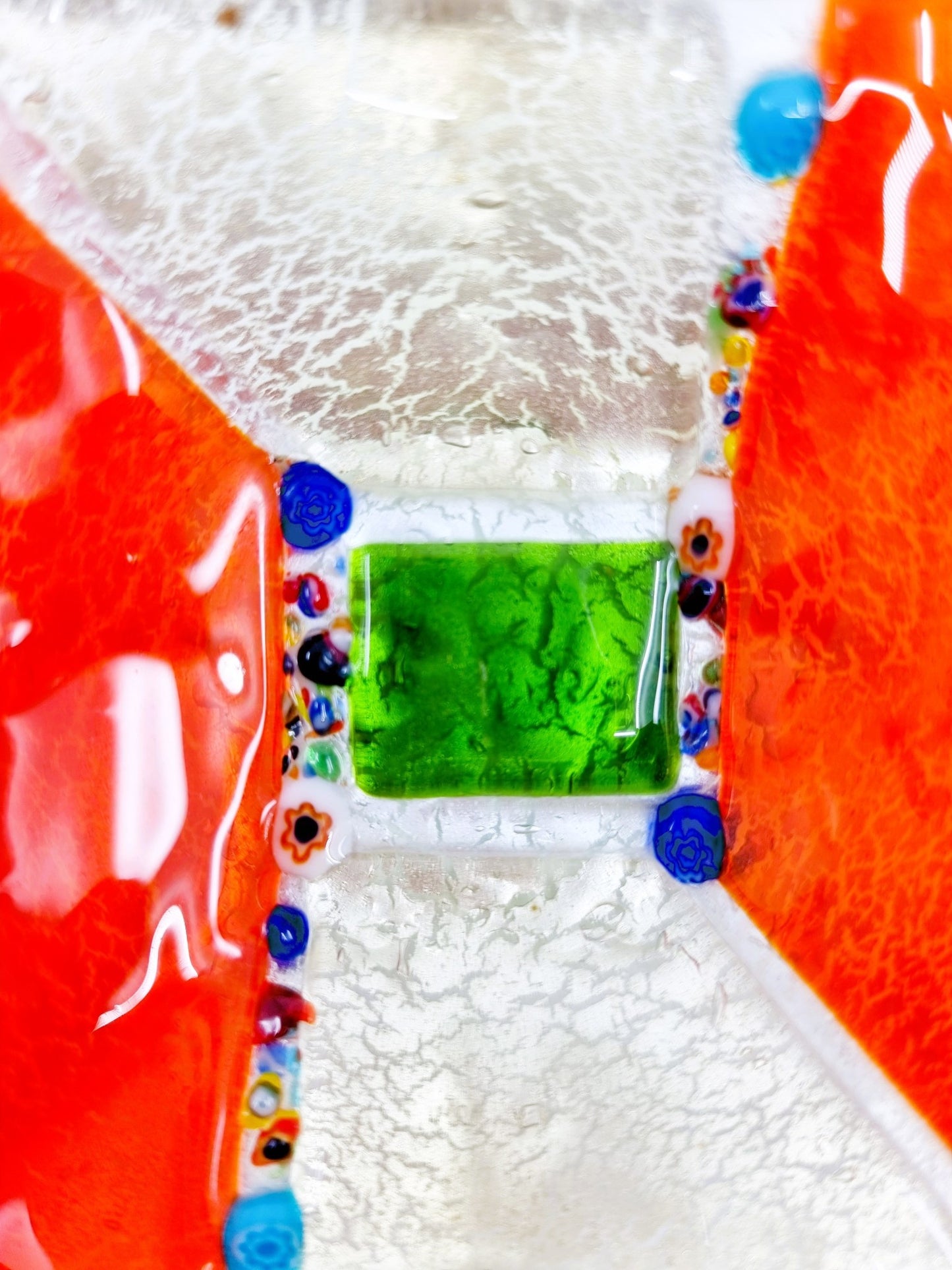 Soucoupe colorée en verre de Murano