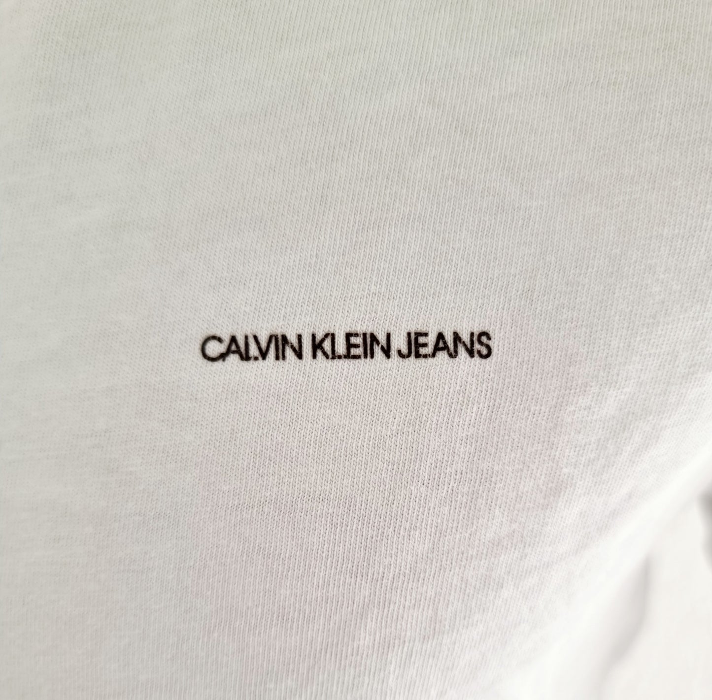 T-shirt blanc Calvin Klein – slim fit (SIZE : S)