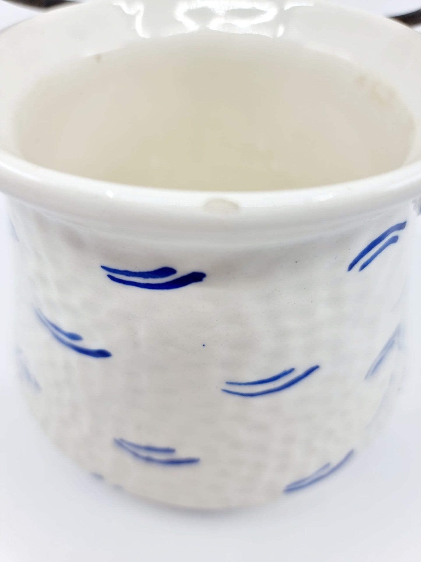 Chaudron à suspendre en porcelaine