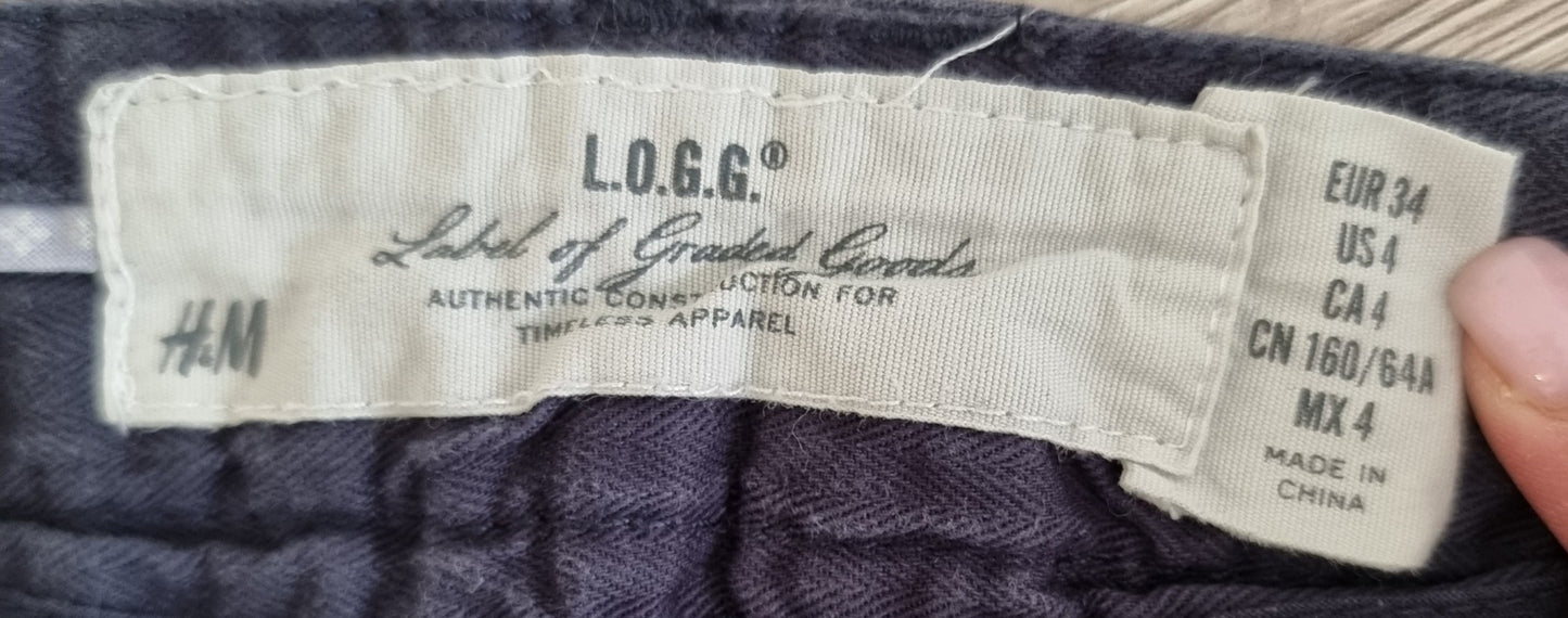 Pantalon classique bleu barbeau (SIZE : 34)