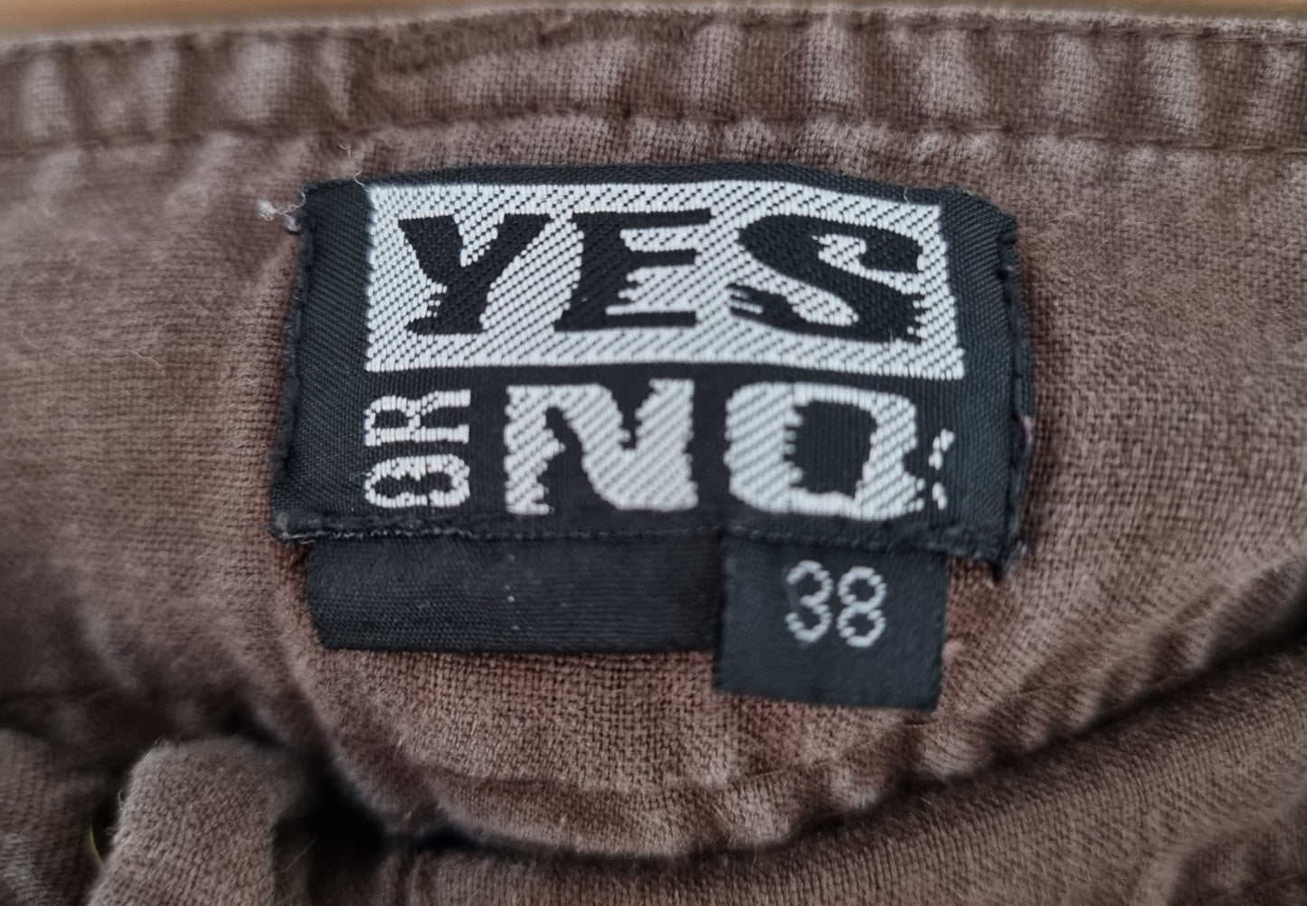 Pantalon large et léger brun (SIZE : 38)