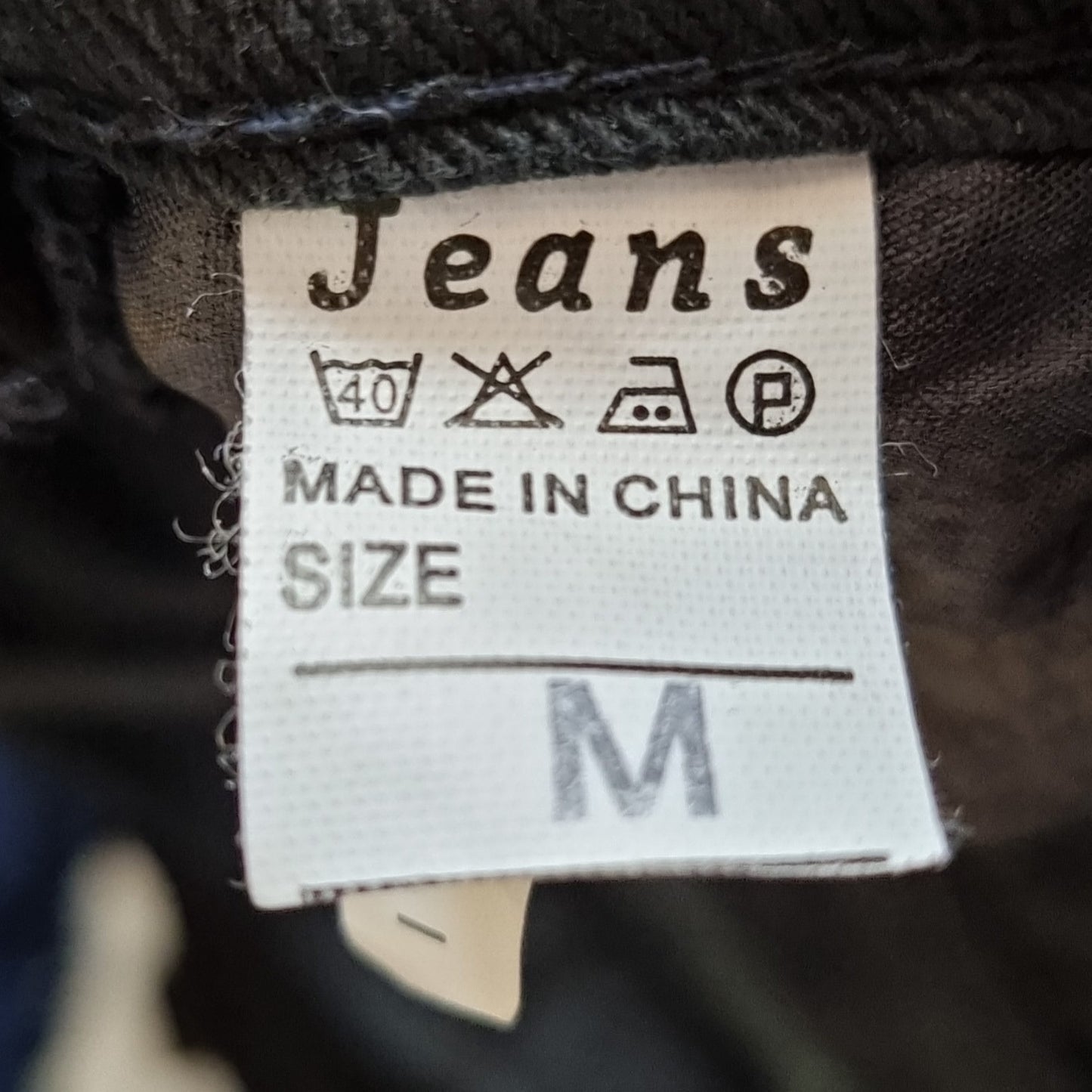 Salopette jeans noir (Size : M/enfant)