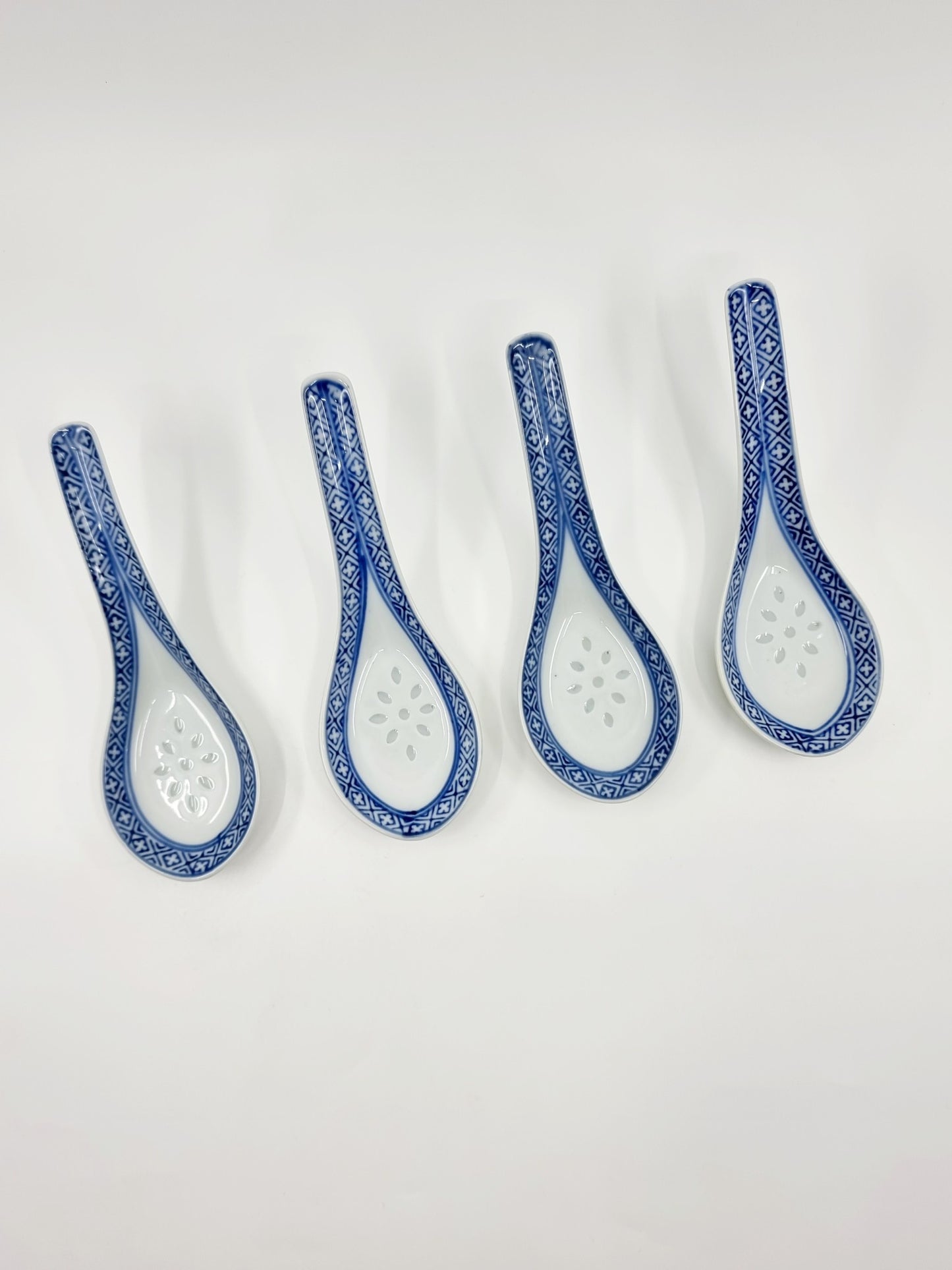 Asian Soup Spoons Ceramic (4 pièces)