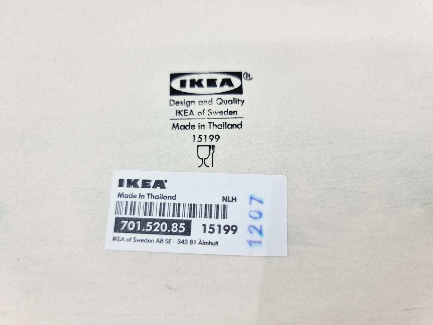 Plat rectangulaire noir en céramique