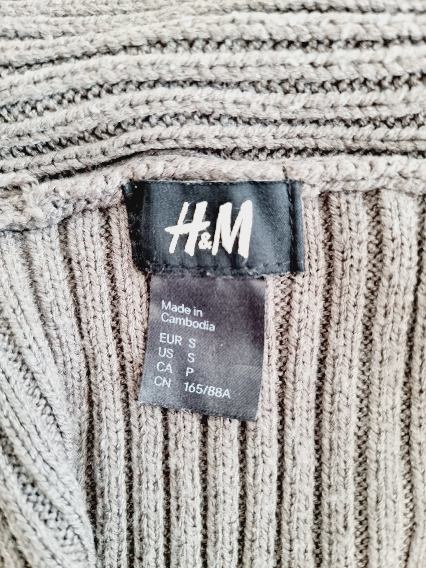 Cardigan court gris taupe (SIZE : S)