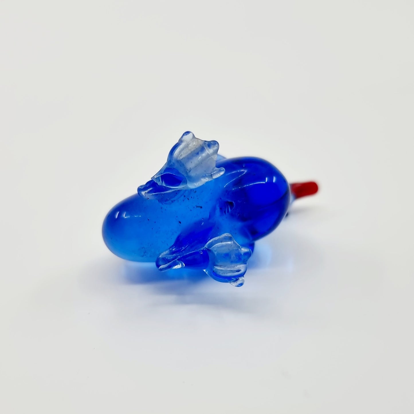 Bibelot - Canard bleu en verre