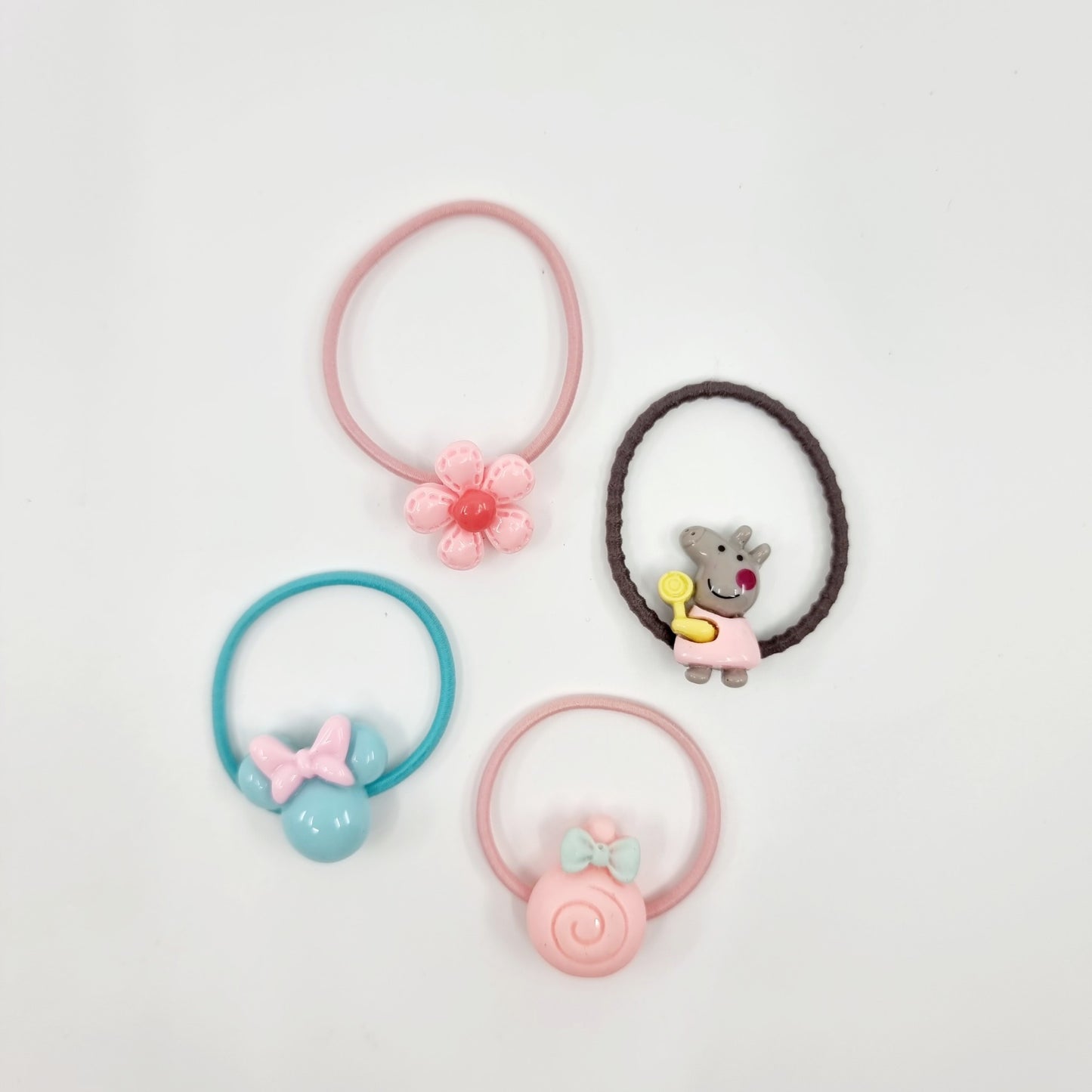 Elastique à cheveux décoratif (4 pièces)
