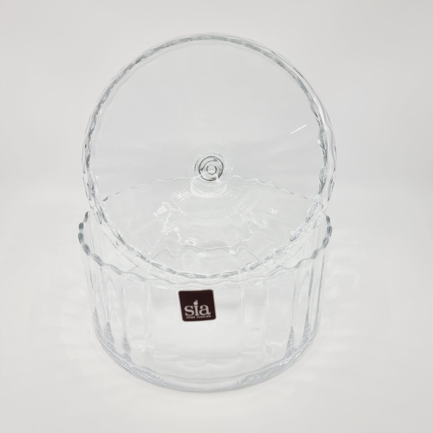 Grande bonbonnière en verre