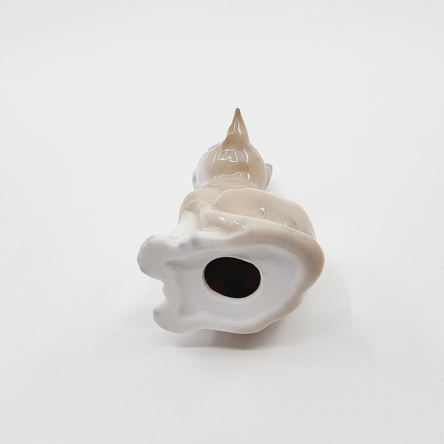 Chat assis brun/blanc (Modèle n°8)