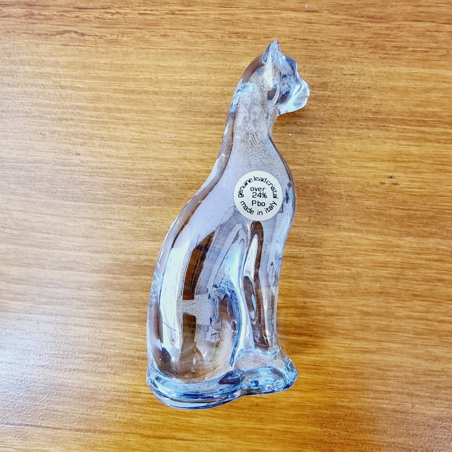 Bibelot - Panthère en véritable cristal de plomb