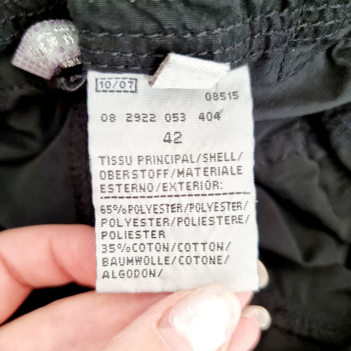 Pantalon large noir réglable aux chevilles (SIZE : 42)