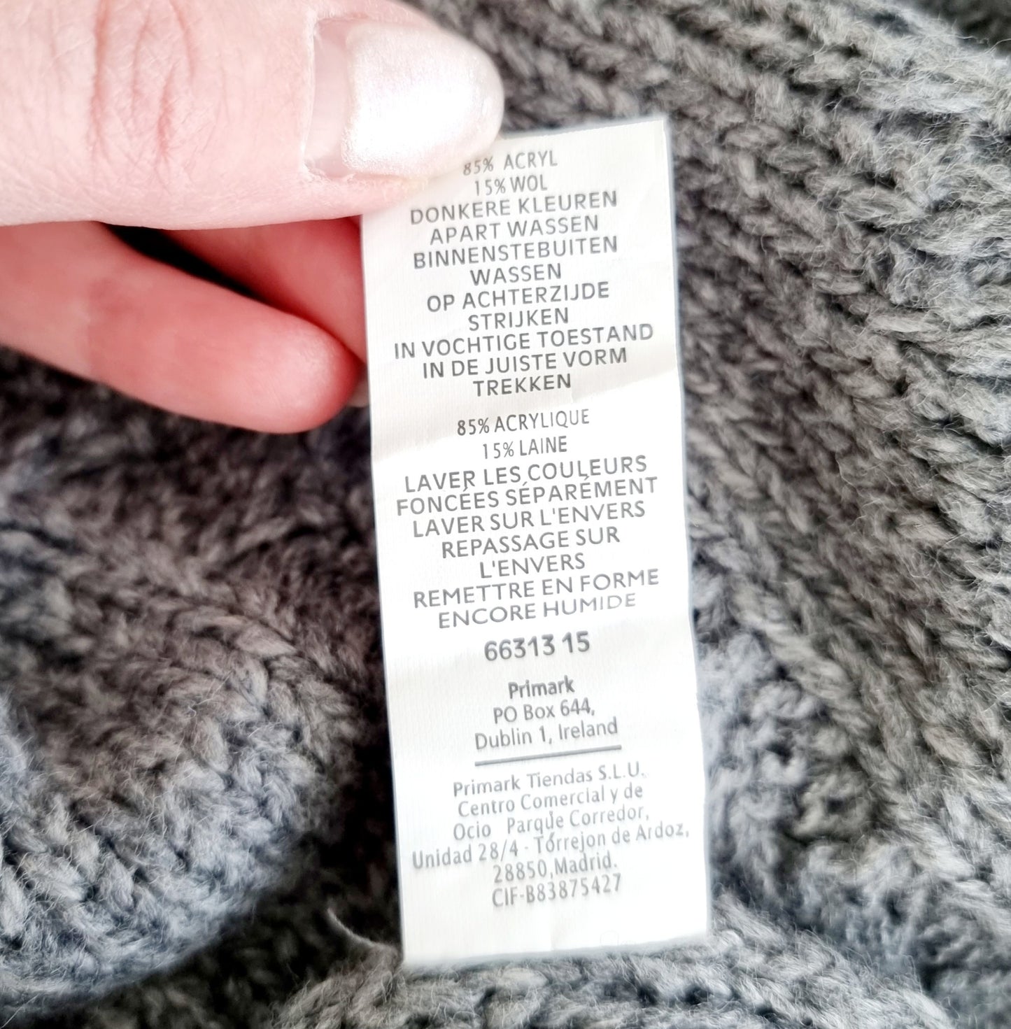 Pullover col roulé en maille (SIZE : XS)