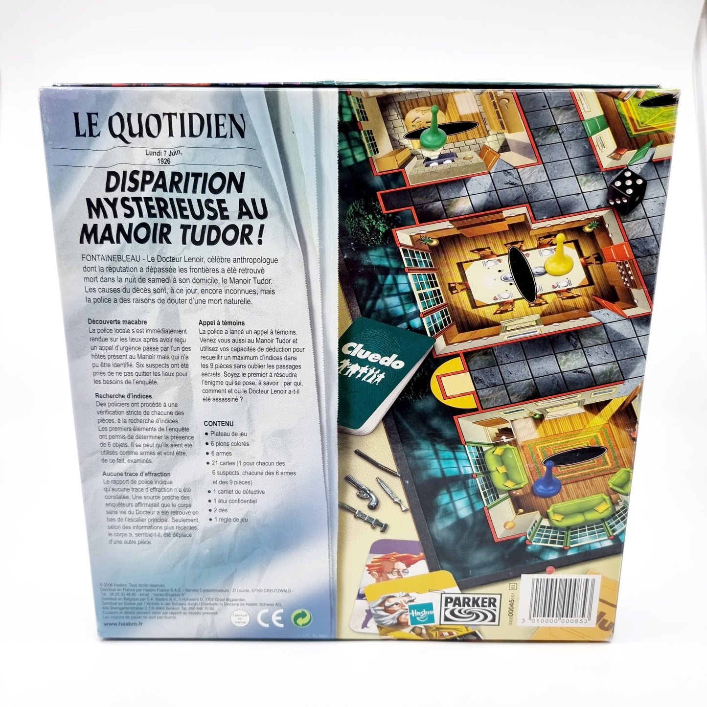Cluedo, le jeu d'enquête et de déduction