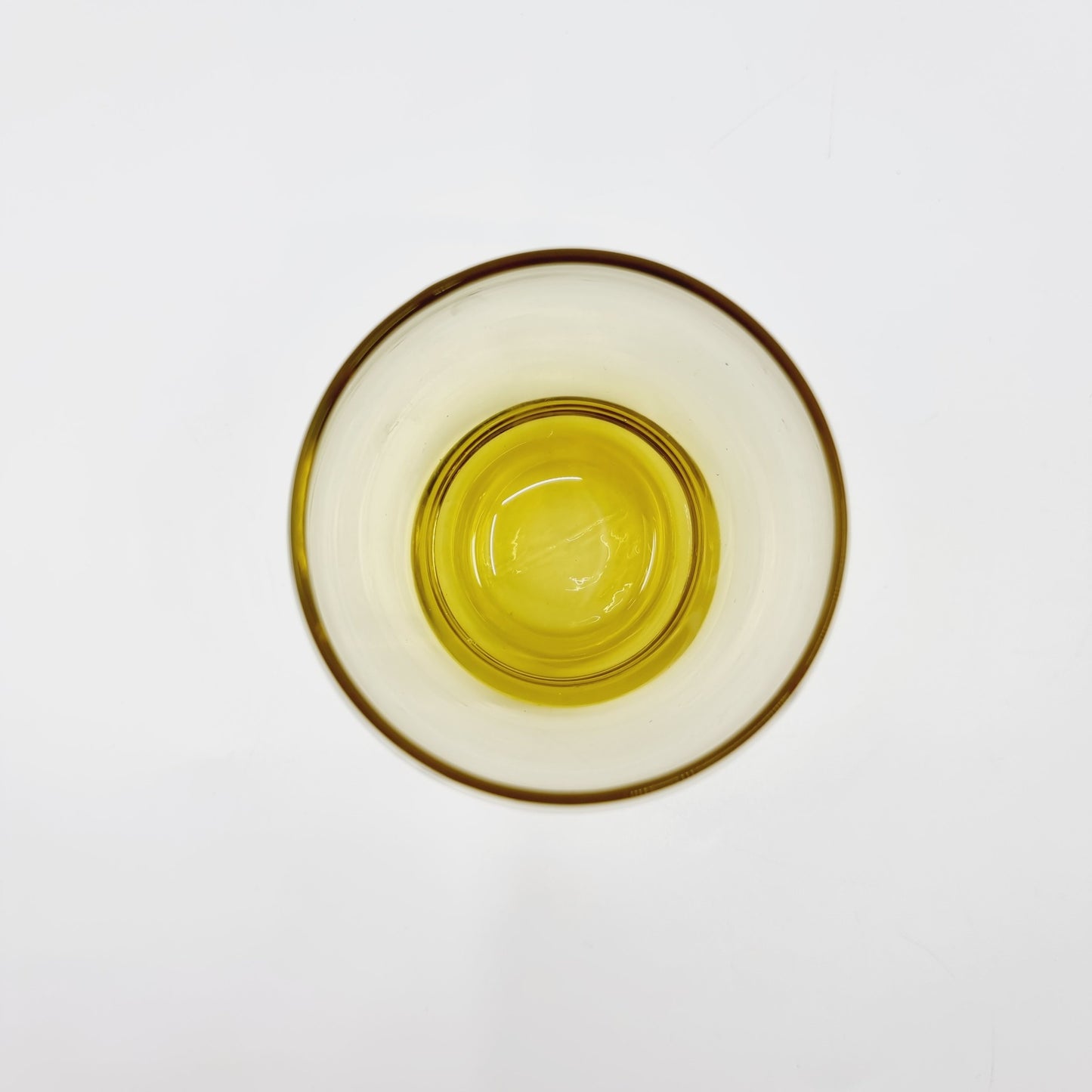 Verrine sphérique jaune (6 pièces)