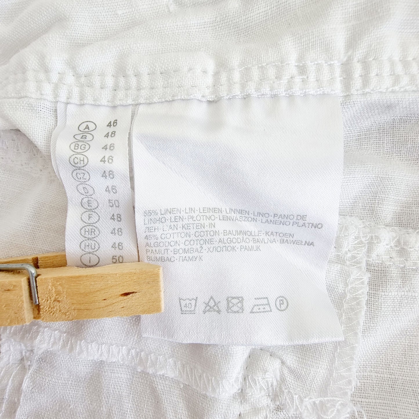 Jupe A-line blanche (SIZE : 48)