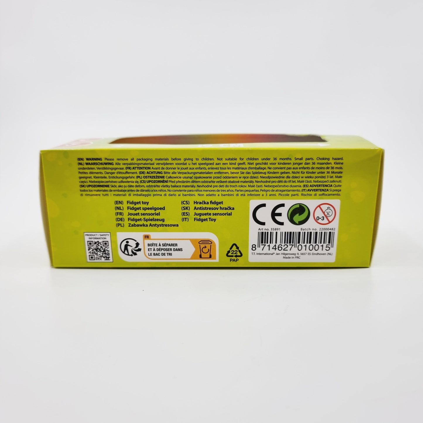 Jouet sensoriel limace - bleu