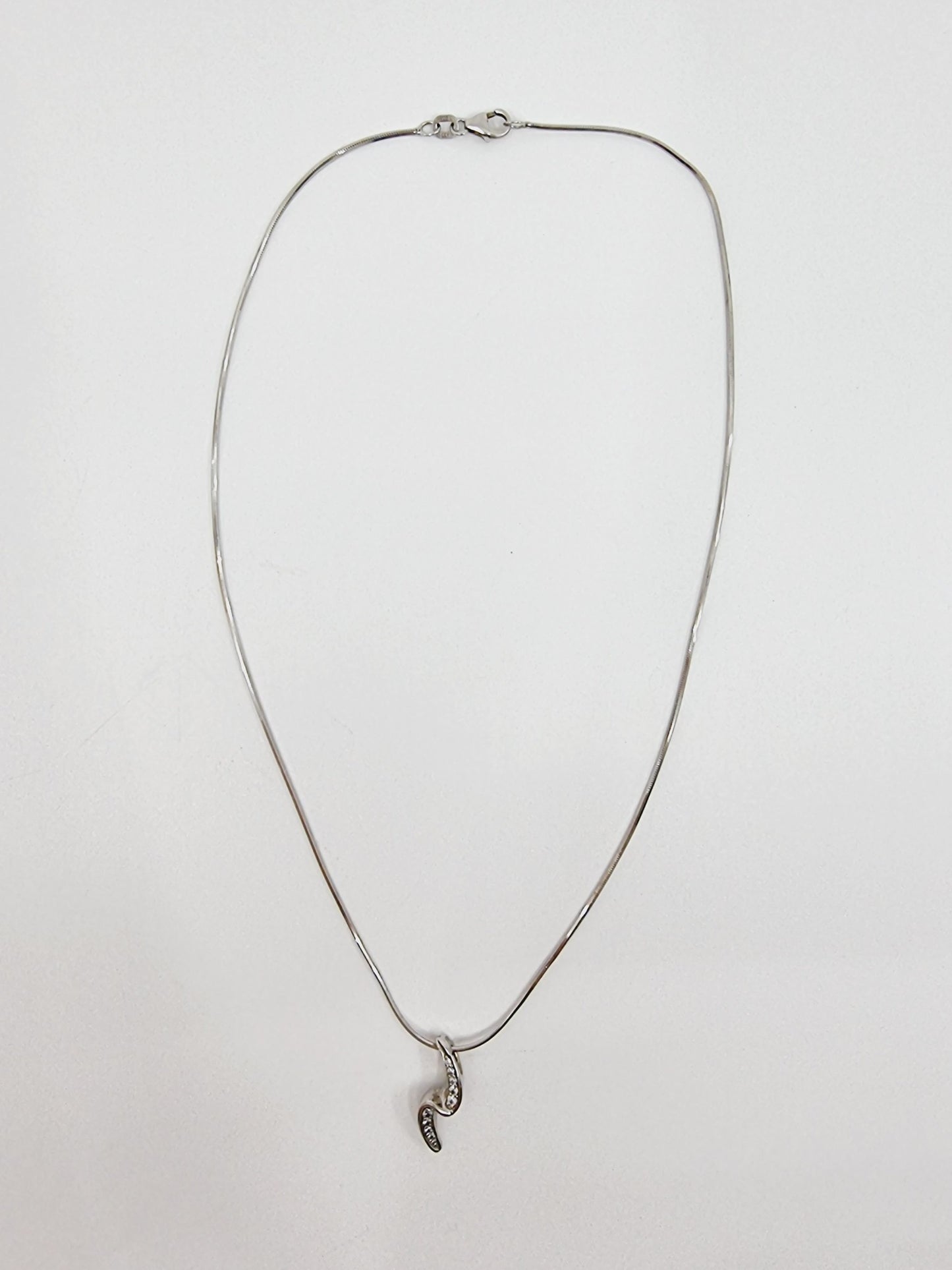 Collier en argent - éclair