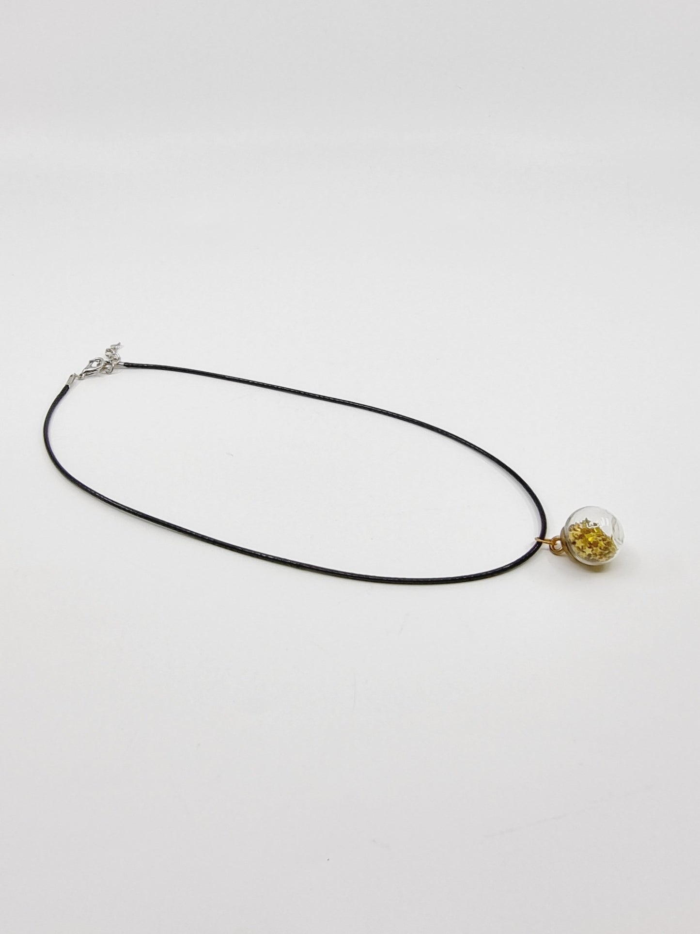 Collier boule - étoiles dorées