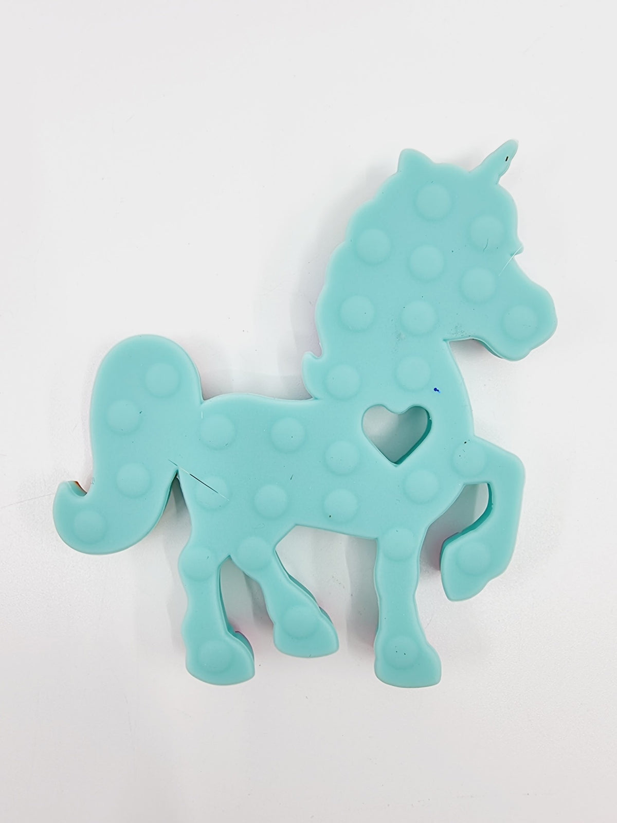 Jouet de dentition en silicone - Licorne turquoise