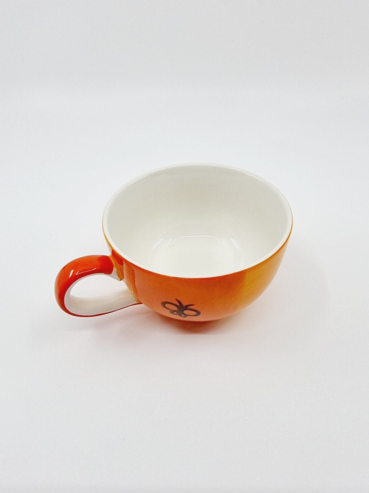 Théière avec soucoupe & tasse - Papillon