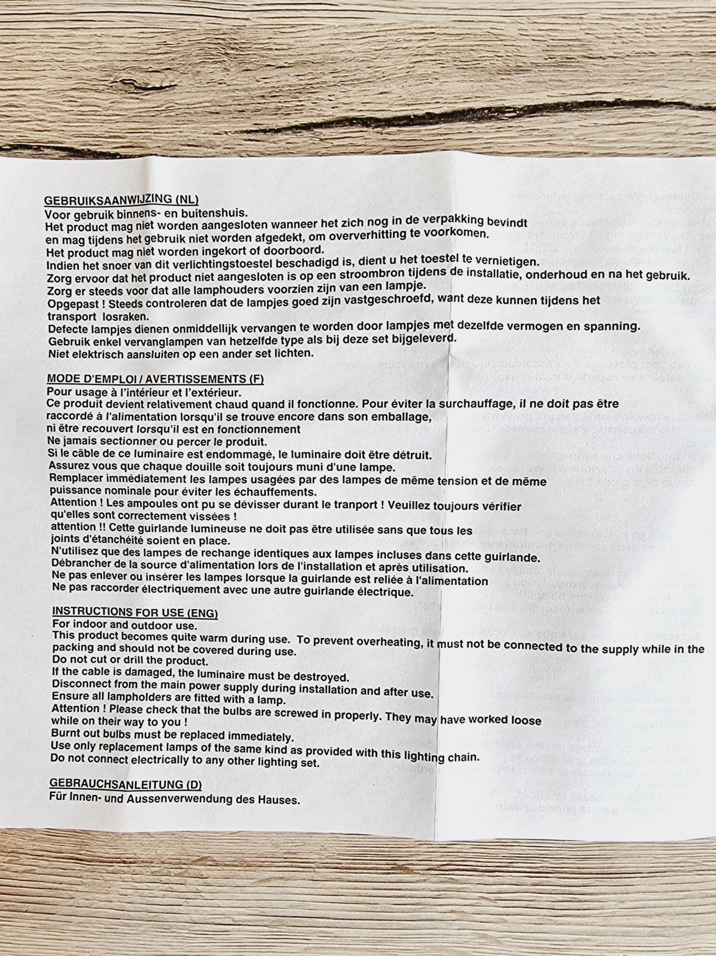 Guirlande lumineuse guinguette