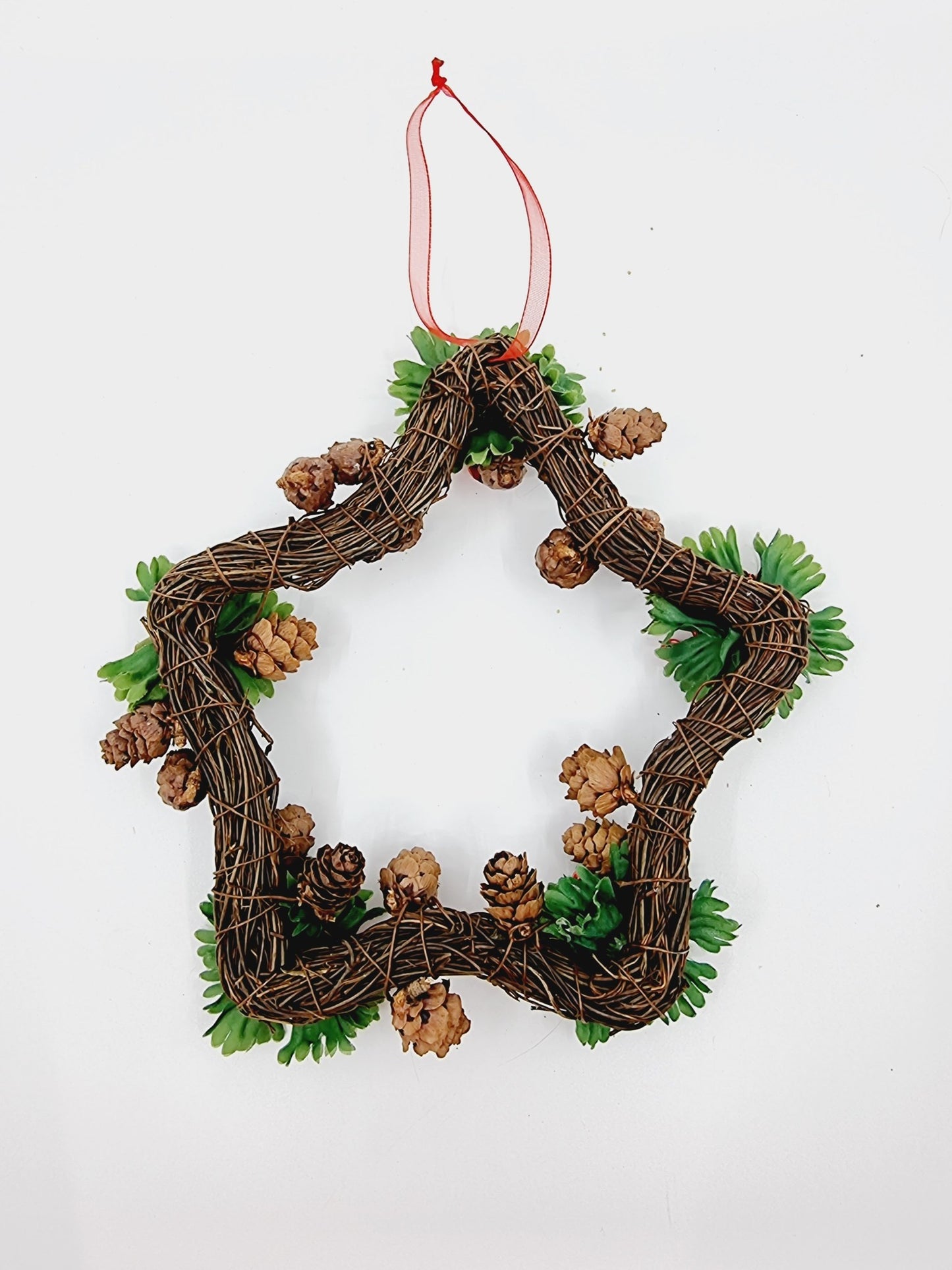 Couronne de Noël - Etoile fleurie