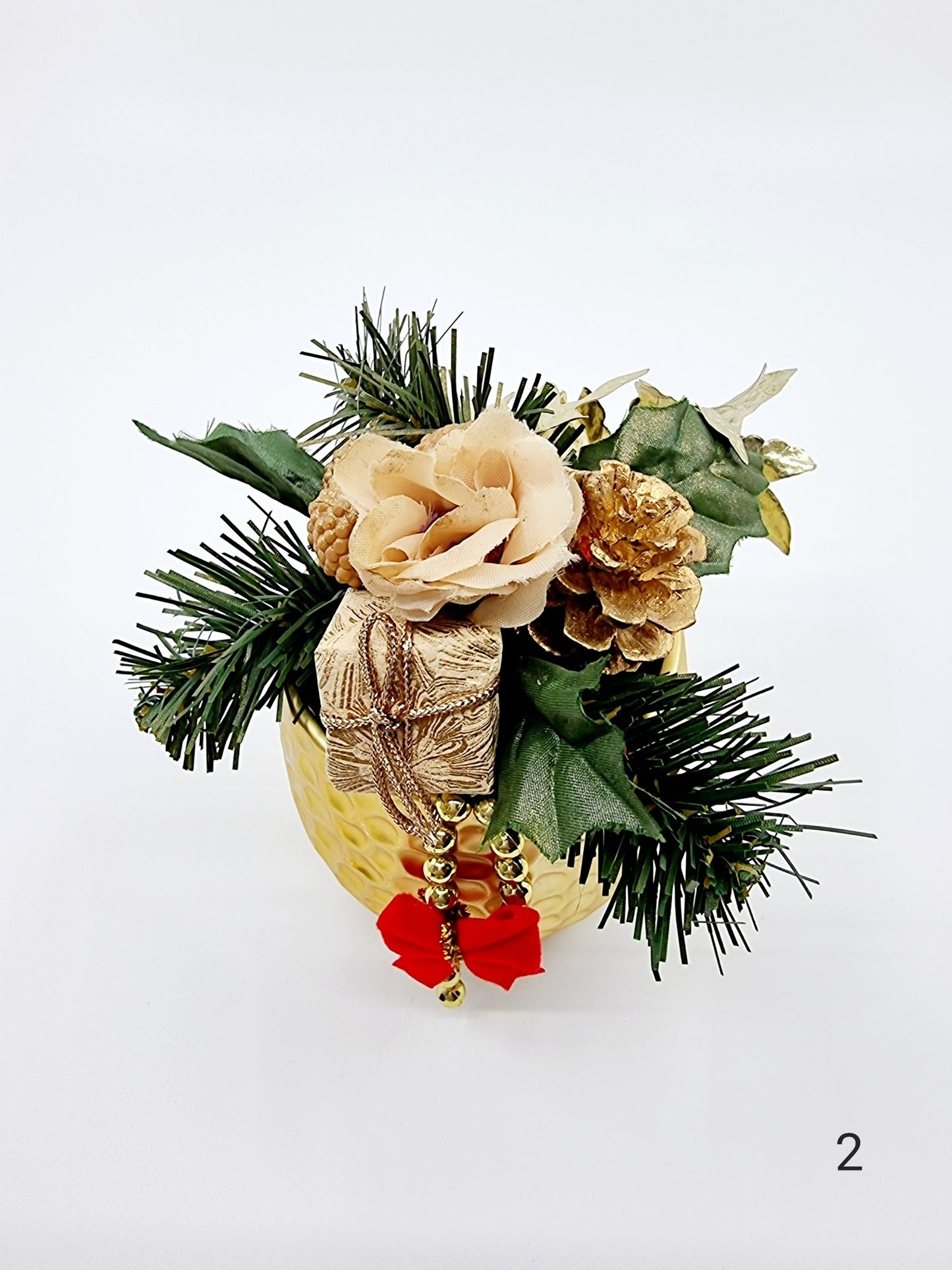 Composition florale de Noël - modèle 2