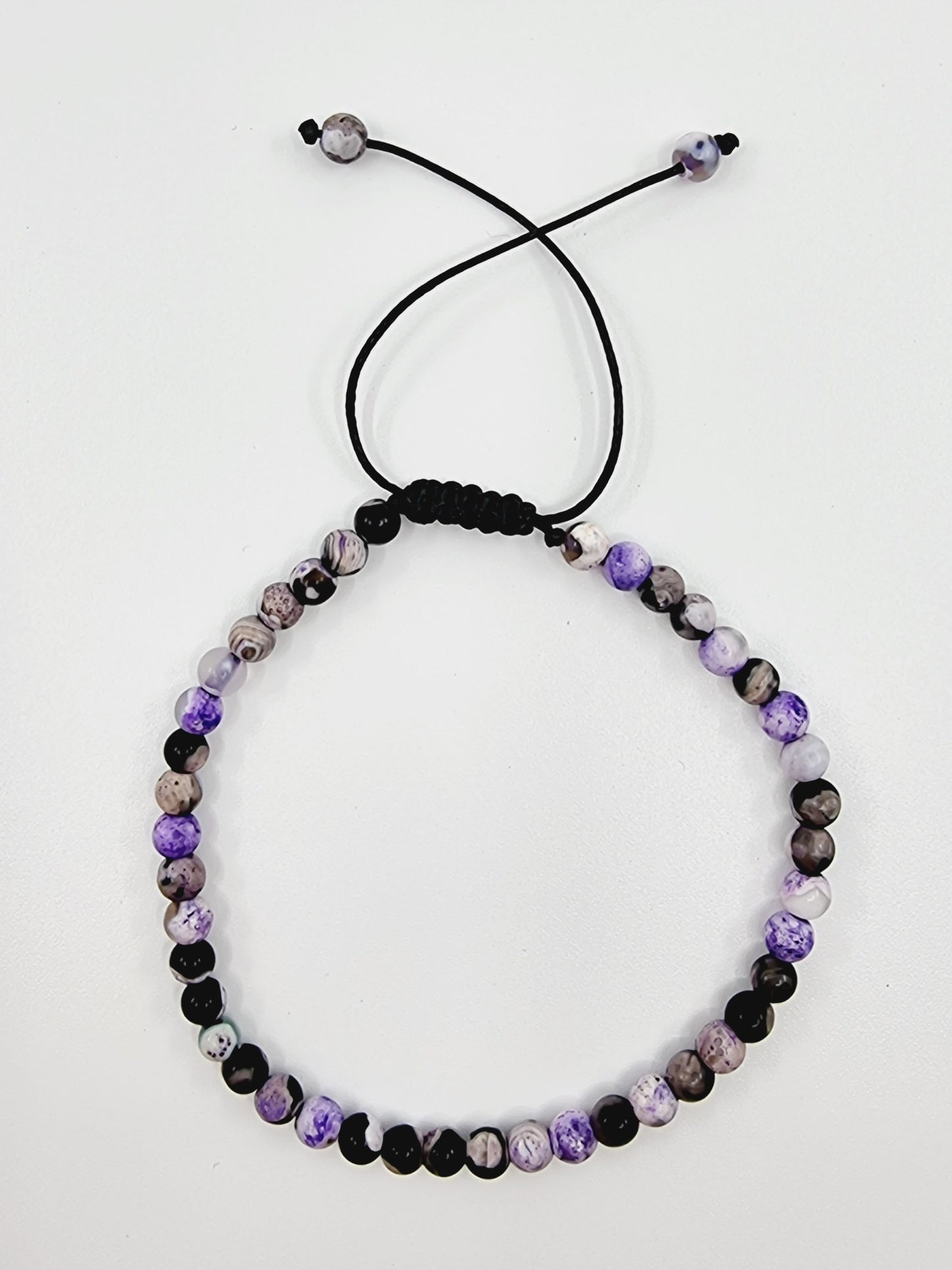 Bracelet - Galaxia (agate violette)