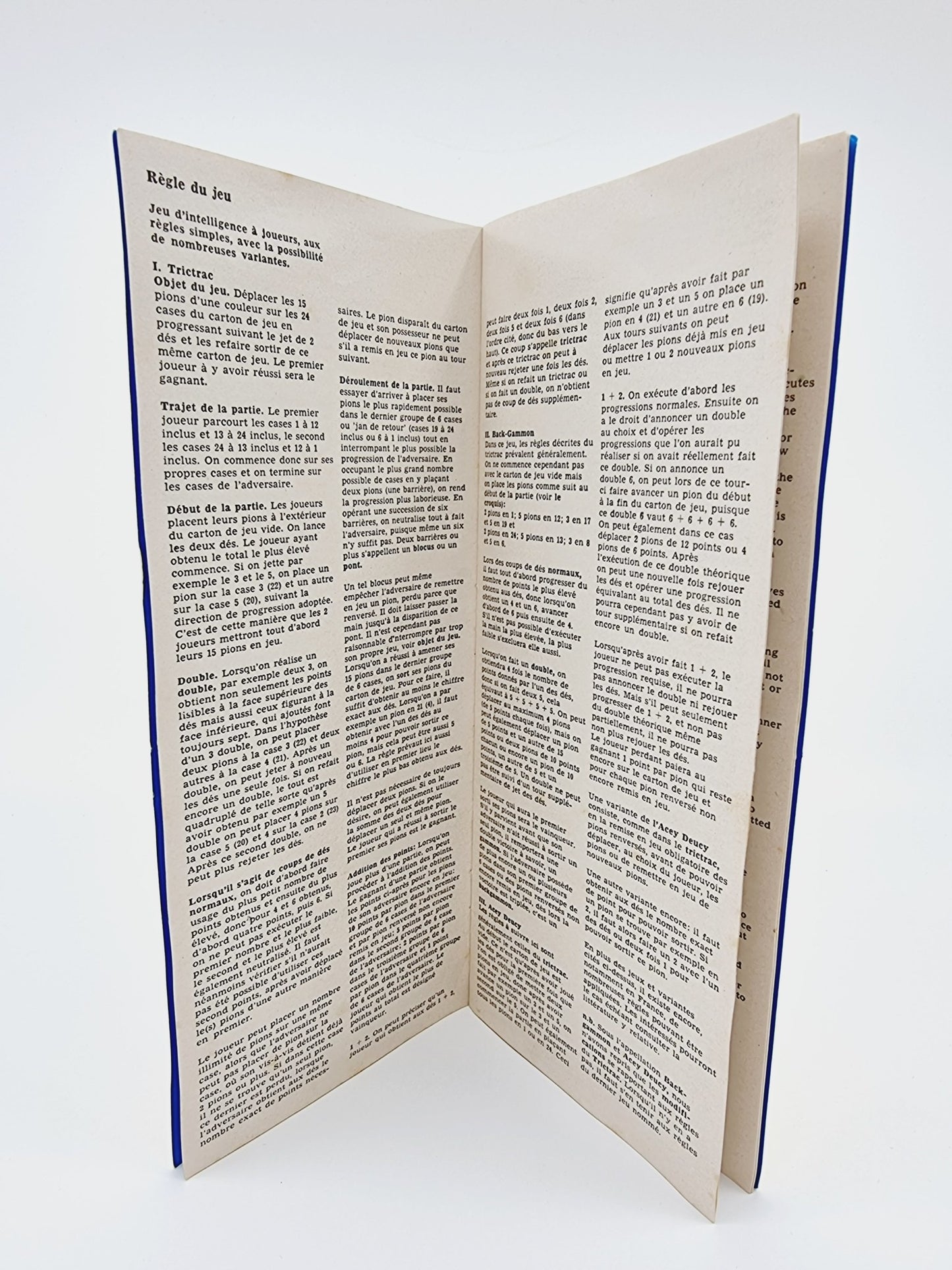 Tric-Trac Backgammon