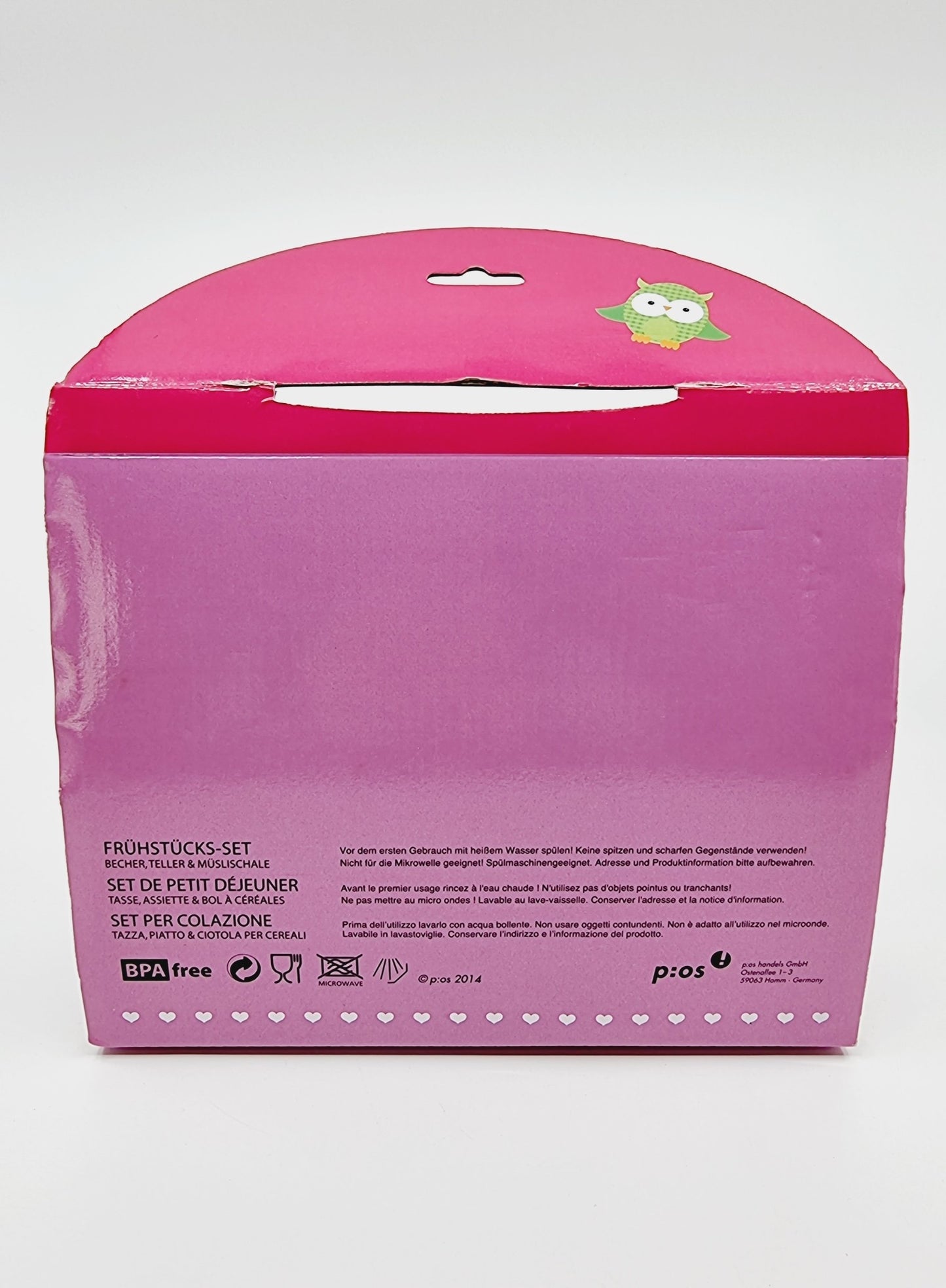 Set petit-déjeuner - Hibou (3 pièces)