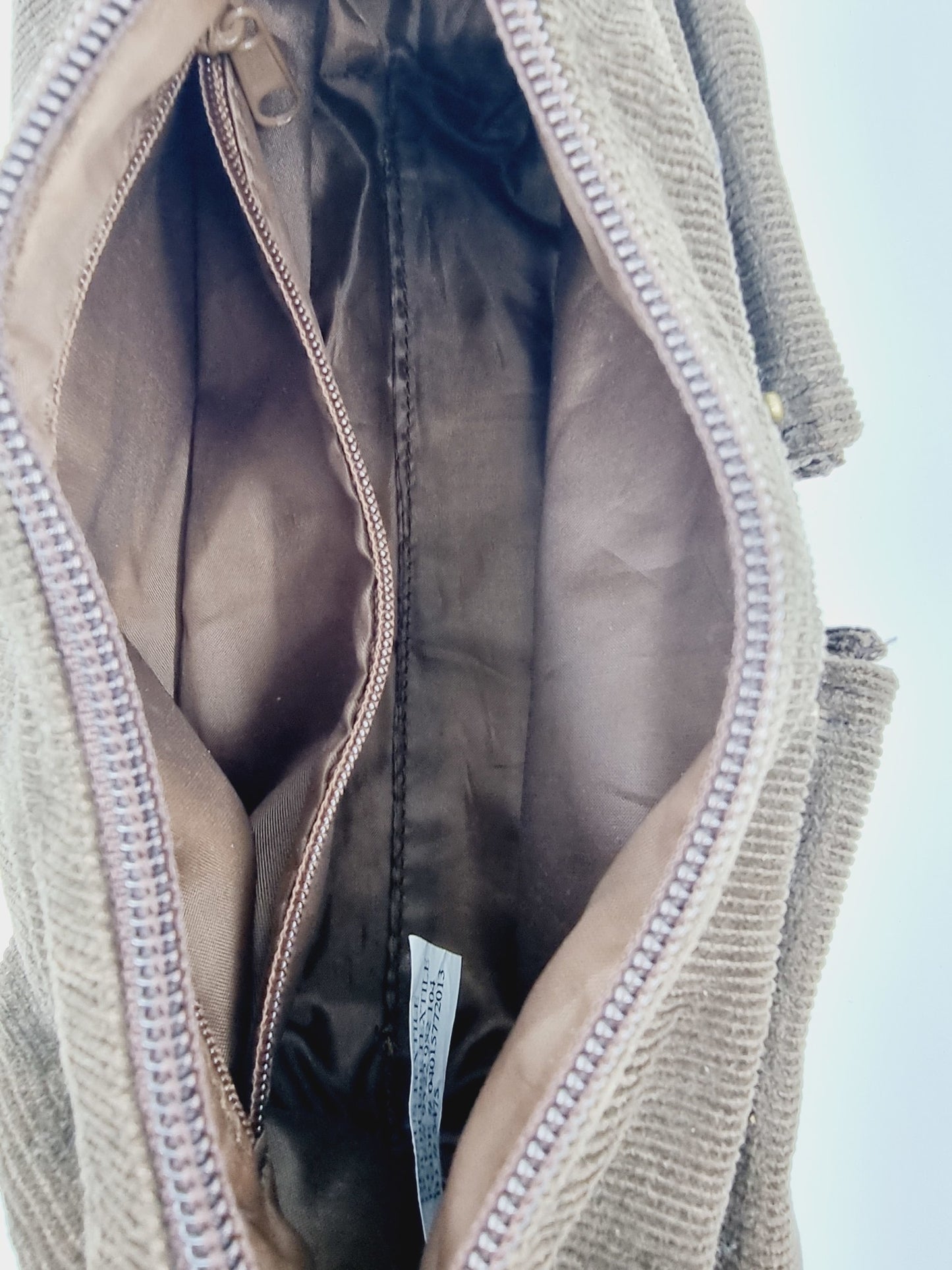 Sac en velours côtelé