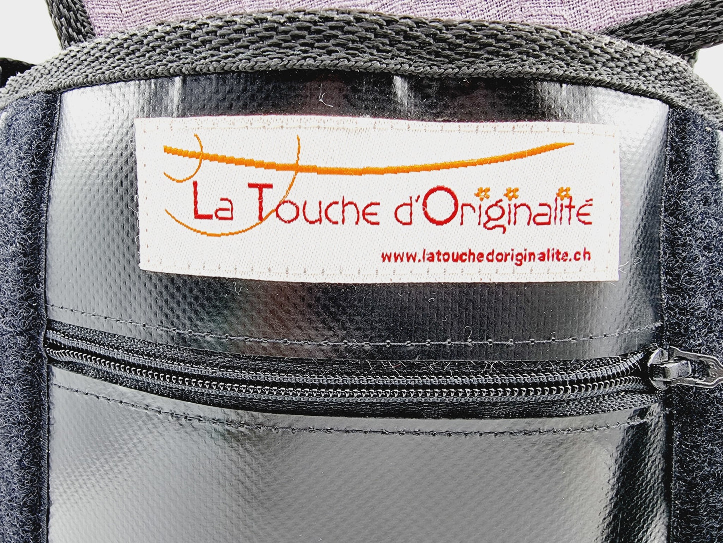 Sac bandoulière en bâche - Lilas