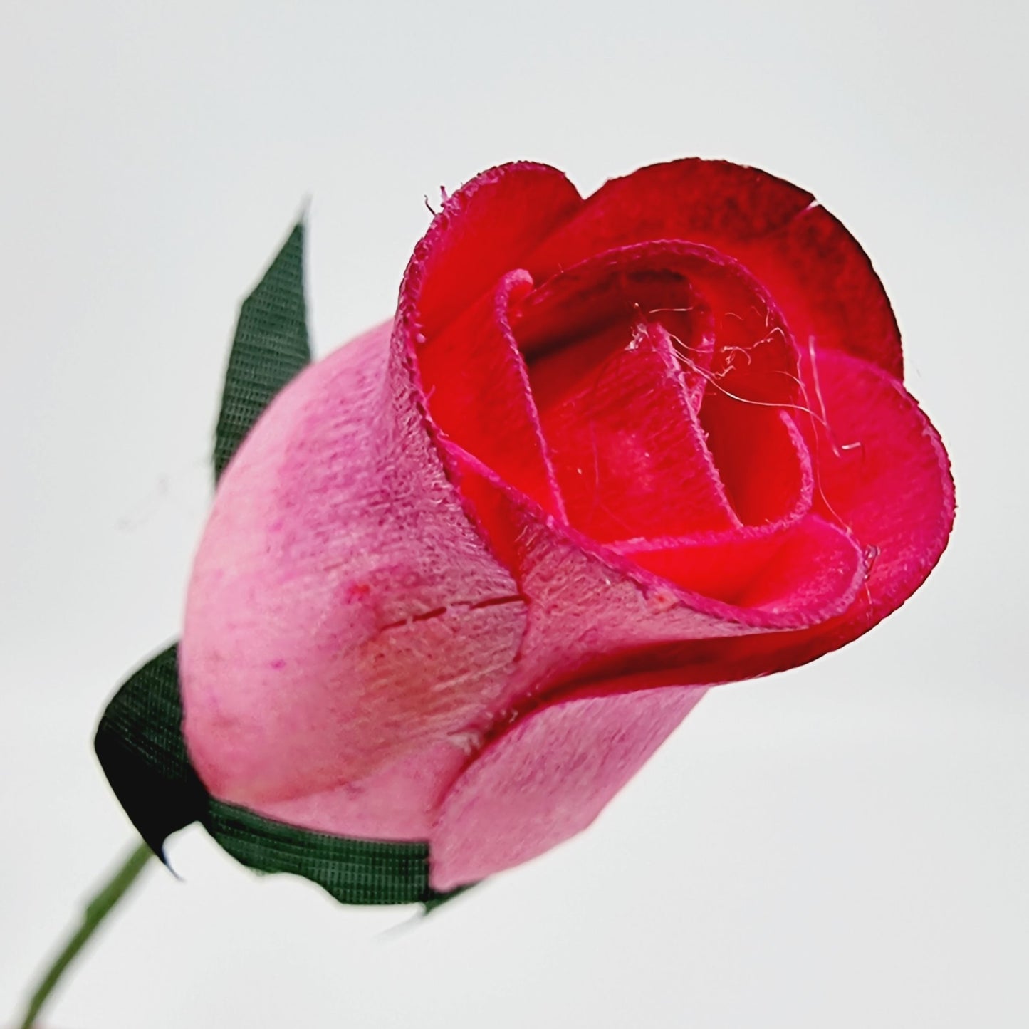Rose en copeaux de bois (8 pcs) - rose fushia