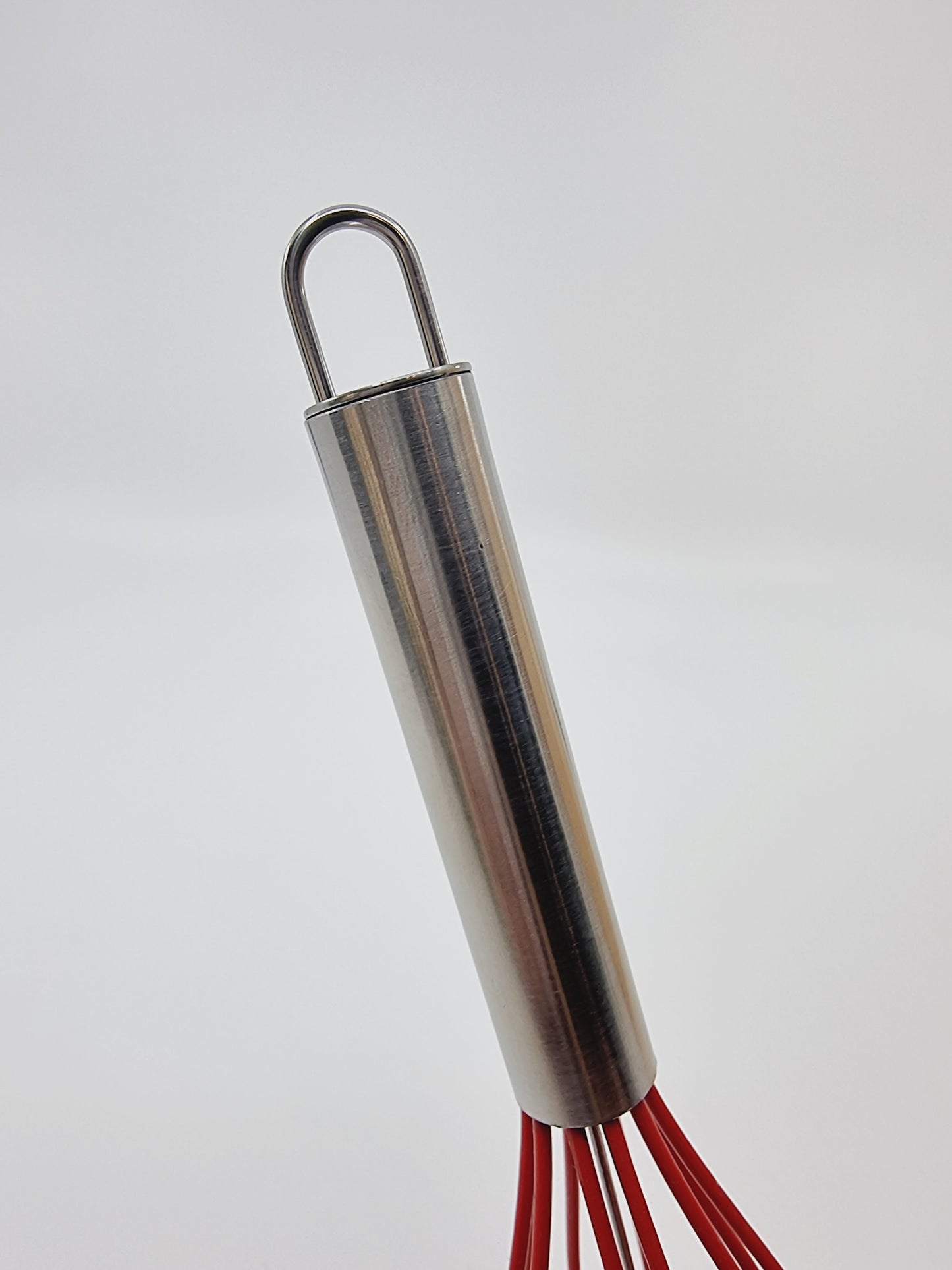 Fouet en acier inox - rouge