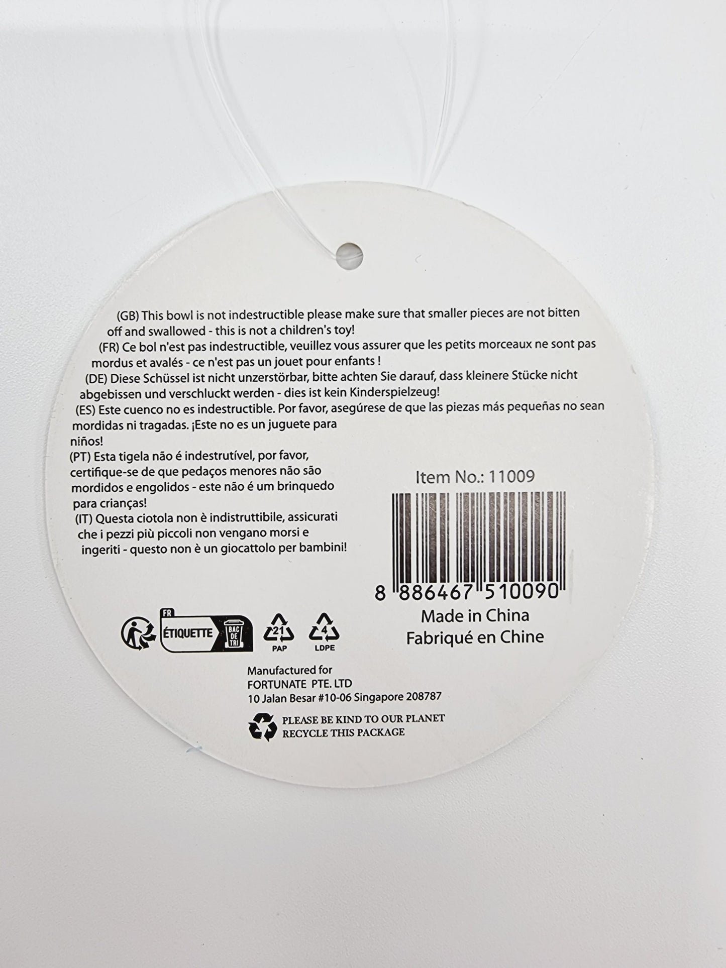 Gamelle pliable pour animaux - bleu