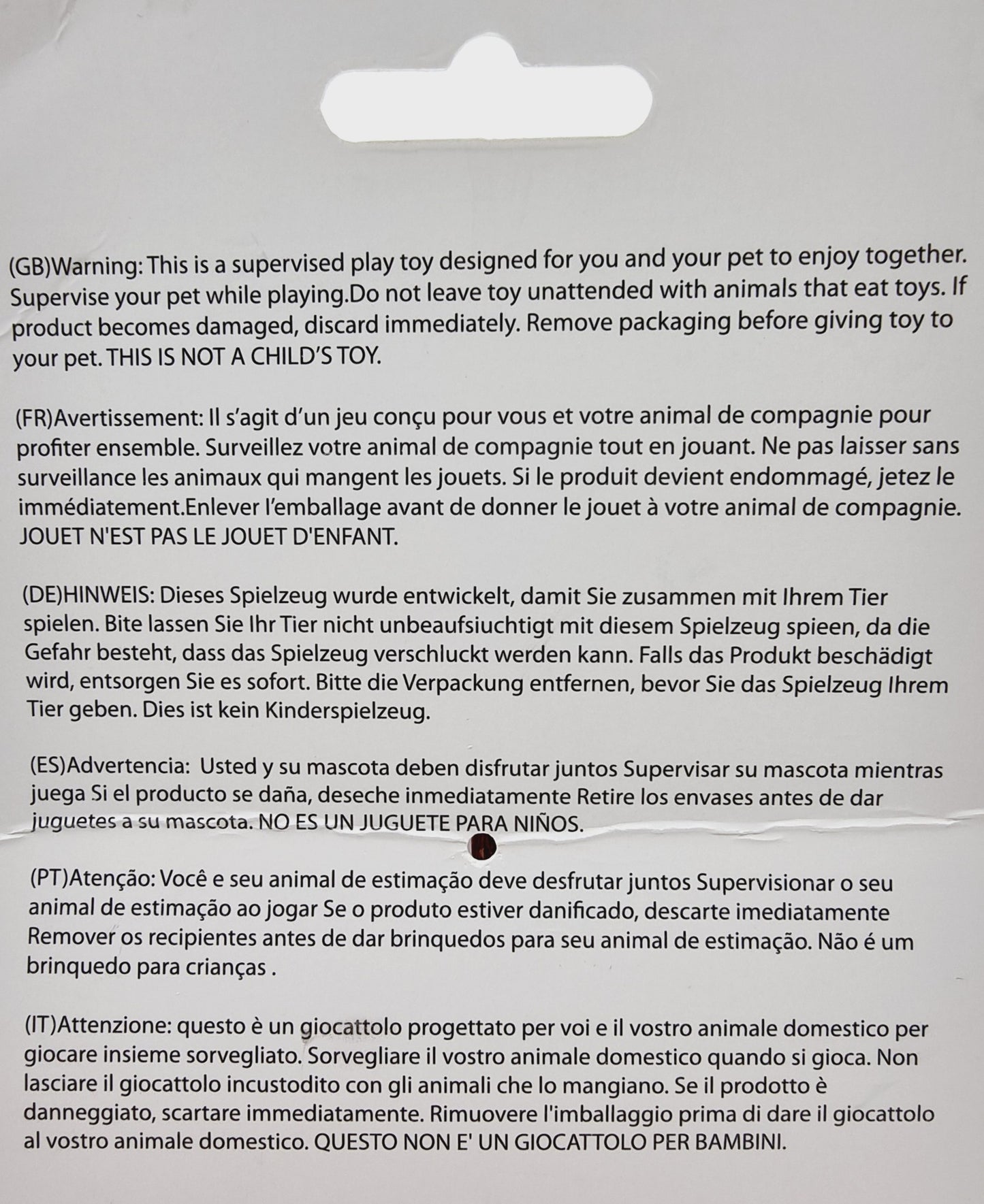 Jouet/peluche pour animaux - baleine