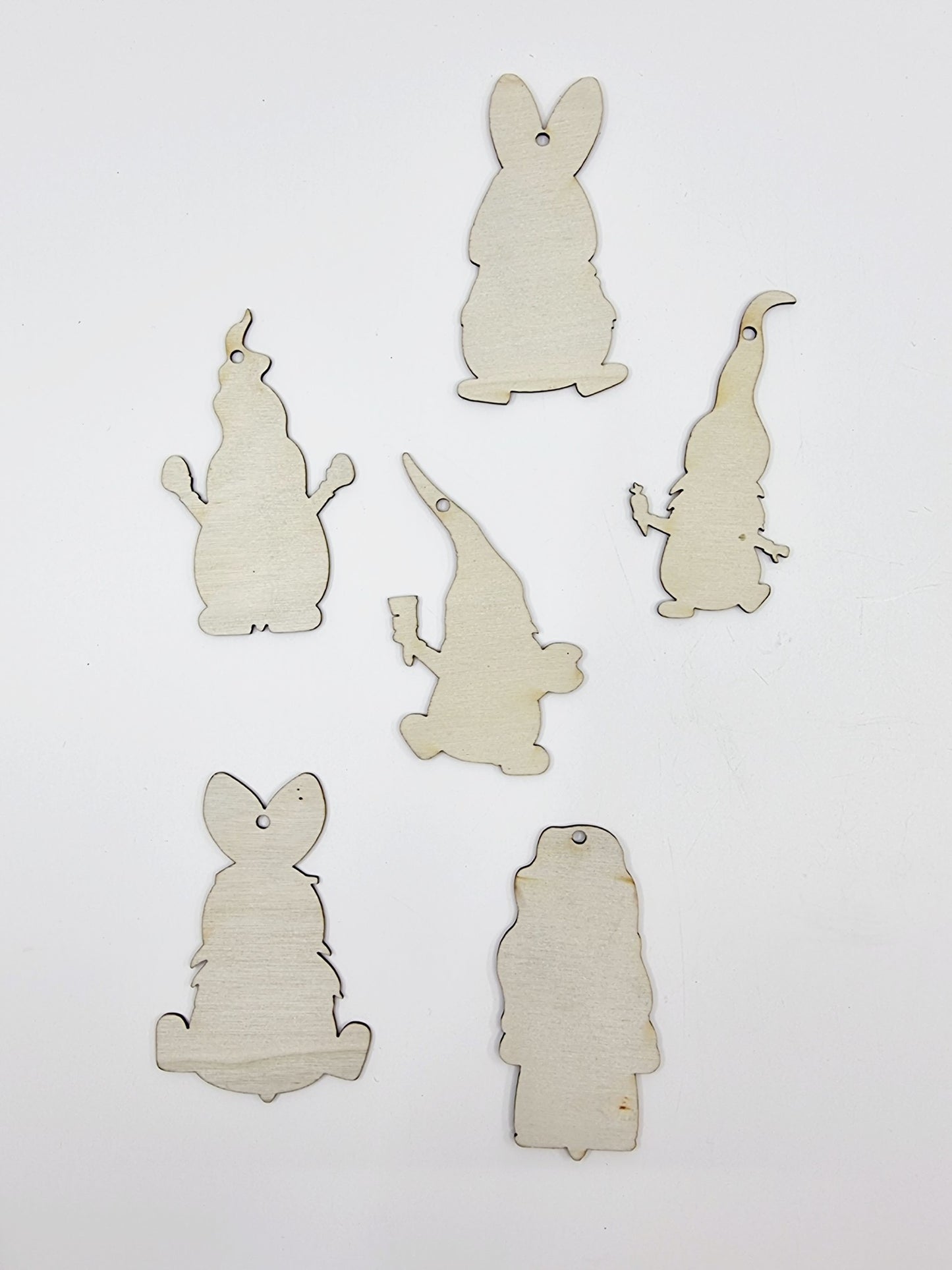 Lutin de Pâques à supendre - Modèle 3 (6 pièces)