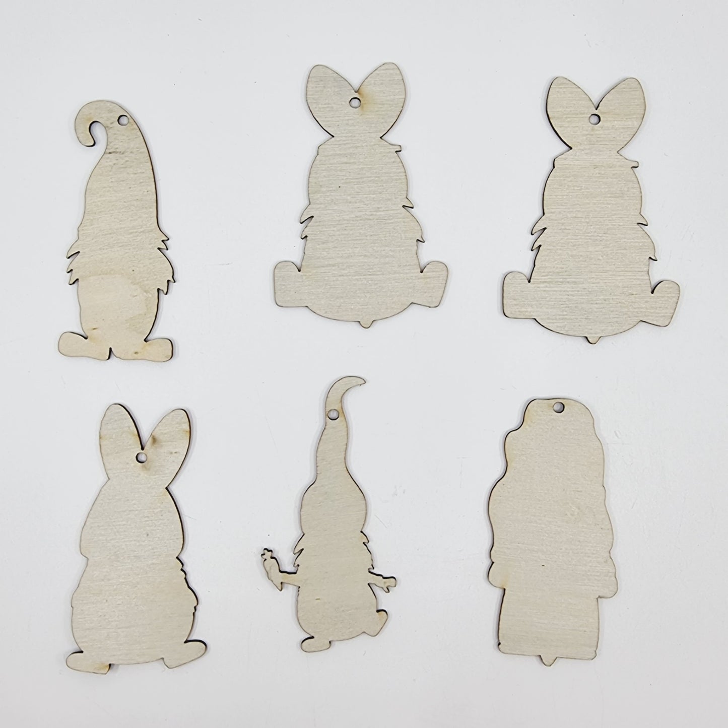 Lutin de Pâques à supendre - Modèle 4 (6 pièces)