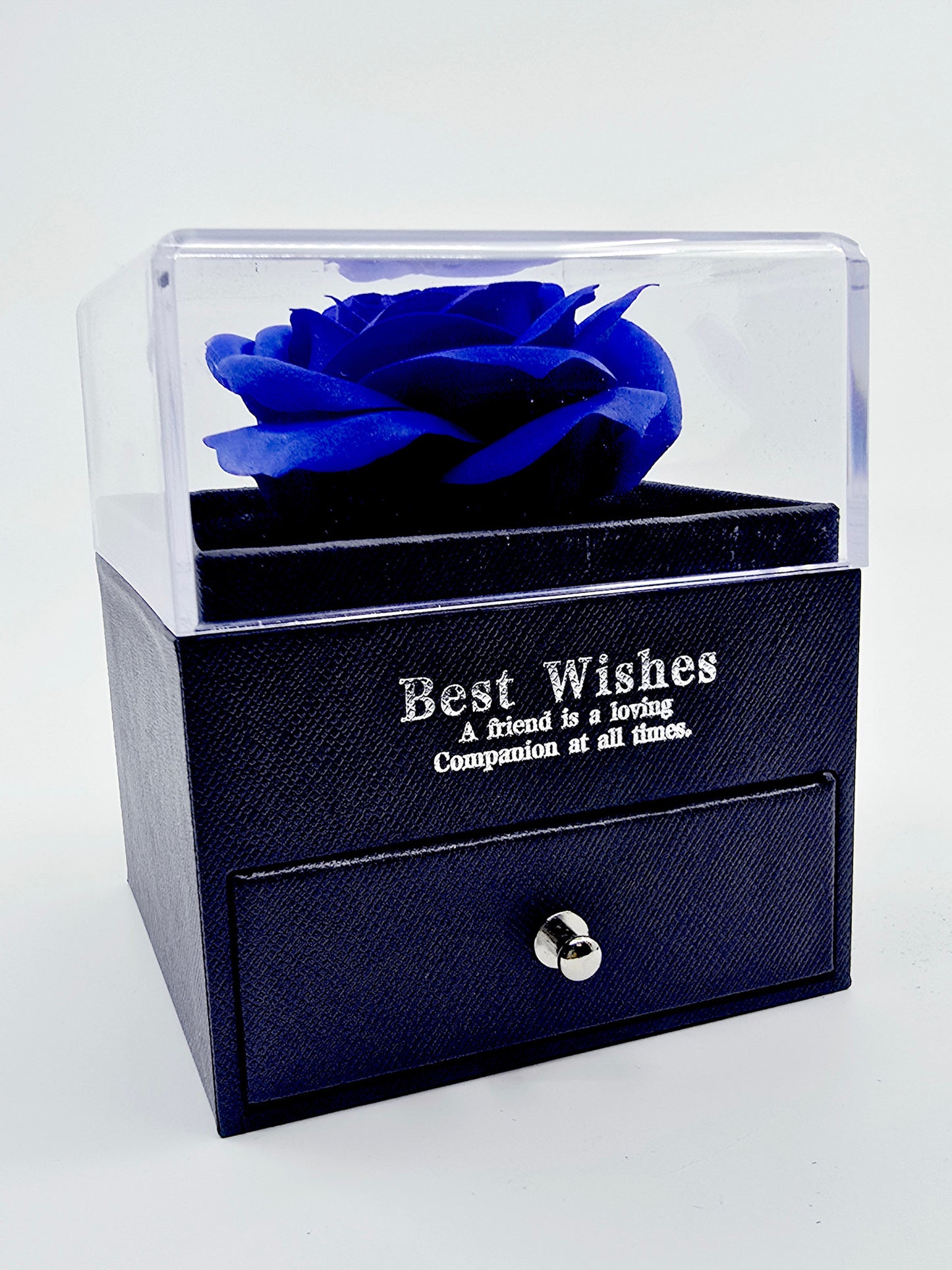 Coffret rose et collier - Saphir