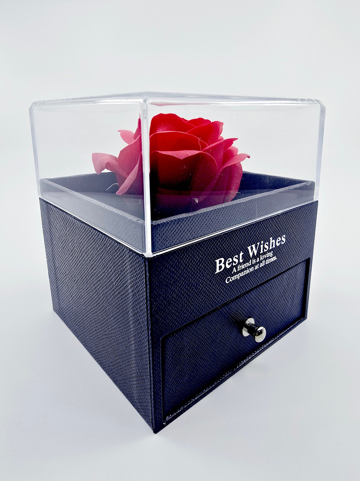 Coffret rose et collier - Romantique